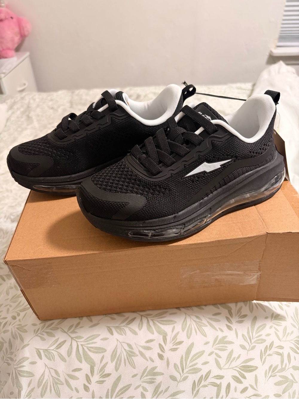 Avia Black Sneakers with White Accent for Kids